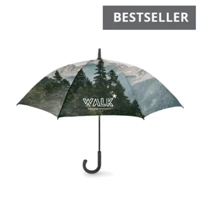 REKLĀMAS LIETUSSARGI AR LIEKTU ROKTURI / PĒC PASŪTĪJUMA / VĒJA IZTURĪGI / 102 CM / NO 100 GAB / MO8776