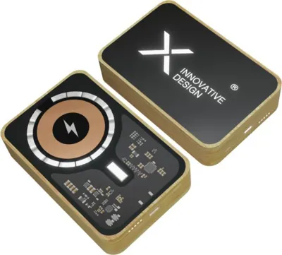 SCX.DESIGN MAGSAFE BEZVADU AKUMULATORS NO BAMBUSA / 10 000 mah