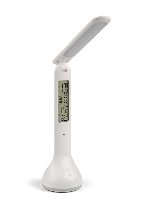 ENLI / GALDA LAMPA AR LAIKA APSTĀKĻU STACIJU UN PULKSTENI / ASG09066