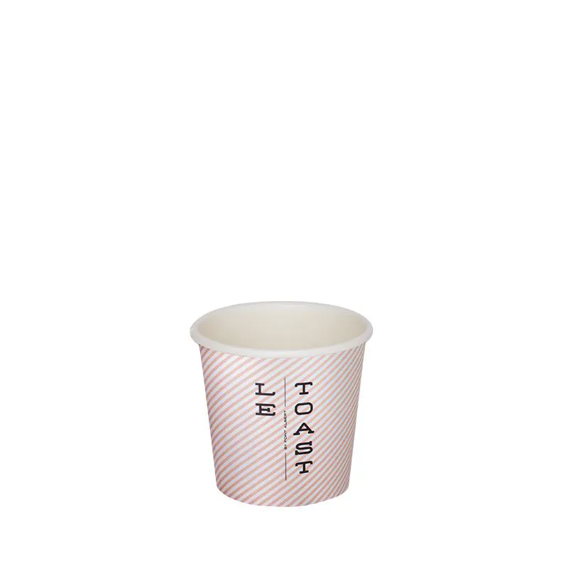 100% BIO PAPĪRA KRŪZĪTES, KAS SADALĀS DABĀ / AR APDRUKU / VIENA SLĀŅA / 80-100 ML / 4 oz / KPI-100SW-BIO