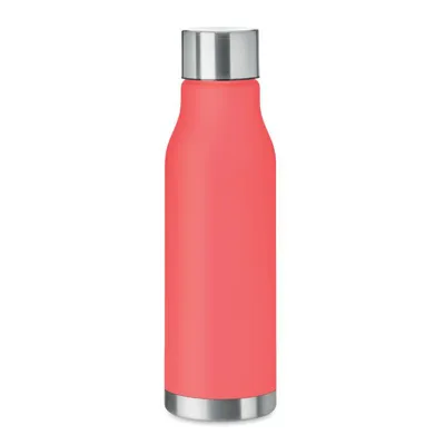 GLACIER RPET / RPET ŪDENS PUDELE AR GUMIJOTU VIRSMU / 600 ML / 7 KRĀSĀS