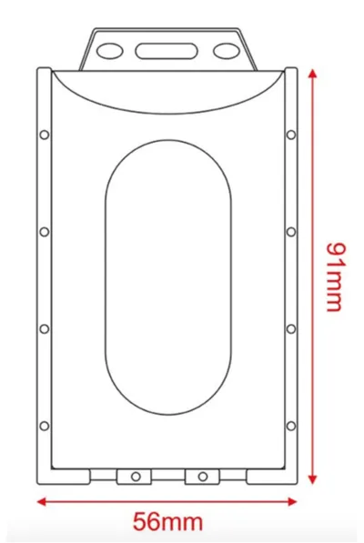 ID KARŠU TURĒTĀJS (91 X 56 mm) / VERTIKĀLS