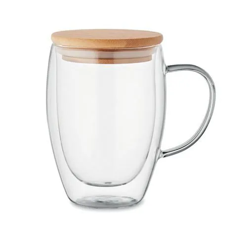 STIKLA KRŪZE ''TIROL'' AR BAMBUSA VĀCIŅU / 350 ML / MO2199