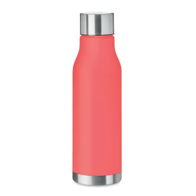 GLACIER RPET / RPET ŪDENS PUDELE AR GUMIJOTU VIRSMU / 600 ML / 7 KRĀSĀS
