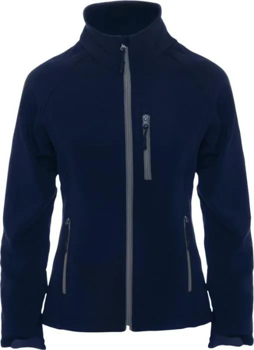 SIEVIEŠU SOFTSHELL JAKA AR RĀVĒJSLĒDZĒJU / ŪDENSIZTURĪGA / VĒJA NECAURLAIDĪGA / S - XL / 5 KRĀSĀS / PF-R64333O1