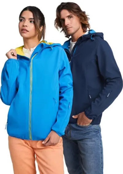 UNISEX DIVU SLĀŅU SOFTSHELL SPORTA JAKA / 6 KRĀSĀS / S - XL