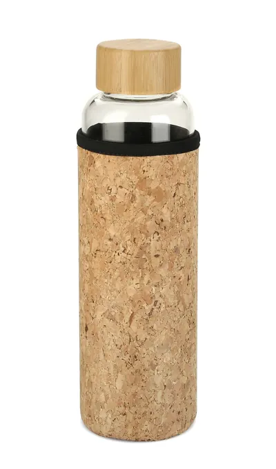 VENI / 550 ML / STIKLA AR BAMBUSA VĀCIŅU / KORĶA MACIŅU
