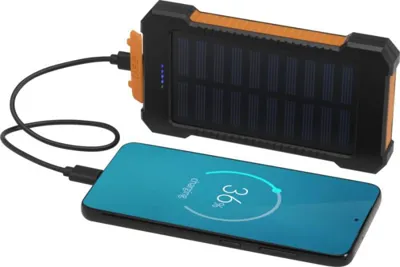 ALTAIR IZTURĪGA SAULES ENERĢIJAS PĀRNĒSĀJAMĀ BATERIJA AR IEBŪVĒTU LUKTURĪTI / 5000 MAH 10 W