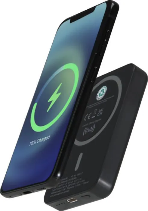 ACRAB MAGNĒTISKĀ BEZVADU PĀRNĒSĀJAMAIS AKUMULATORS AR 20 W UZLĀDES JAUDU / 5000 MAH 15 W / 2 KRĀSAS / PF124441