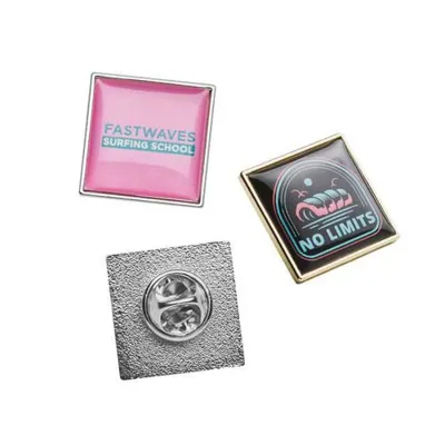 KVADRĀTA FORMAS NOZĪMĪTES AR POLIMĒRA UZLĪMI / 2X2 CM / NO 100 GAB