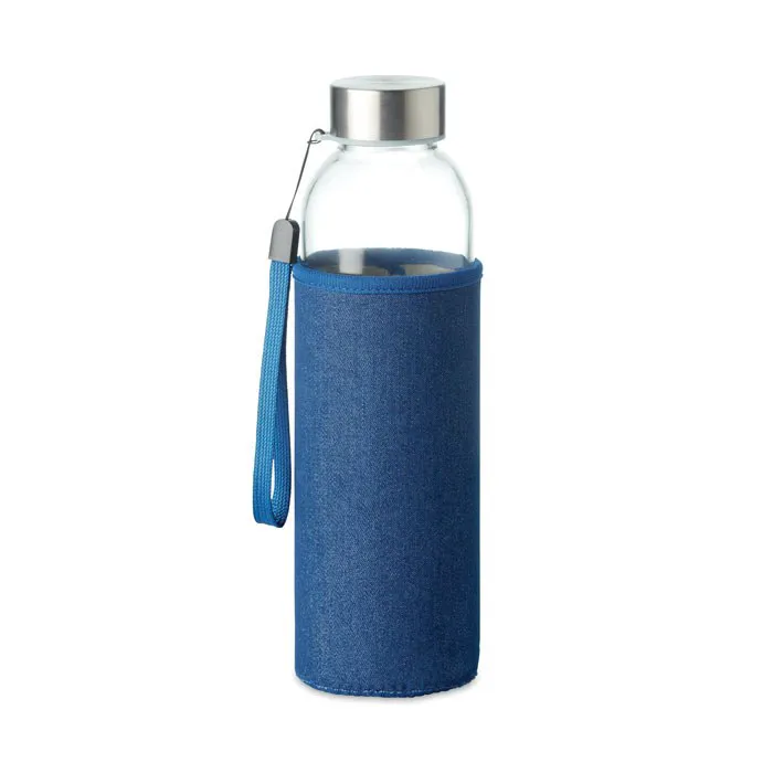 UTAH DENIM / STIKLA PUDELE AR DŽINSU AUDUMA IZSKATA MACIŅU / 500 ML / MO6192