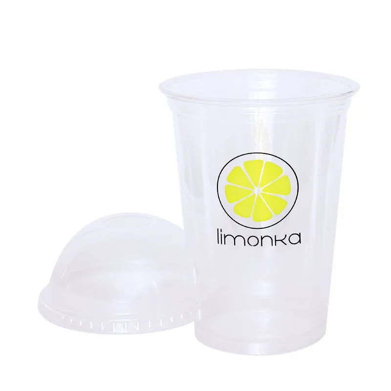 PET PLASTMASAS GLĀZĪTES / AR APDRUKU / 500-550 ML / 20 oz / KPI-500PET