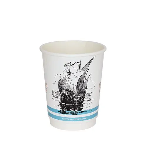 100% BIO PAPĪRA TERMOKRŪZES, KAS SADALĀS VIDĒ / AR APDRUKU / DIVU SLĀŅU / 300-350 ML / 12 oz / KPI-300TW-BIO