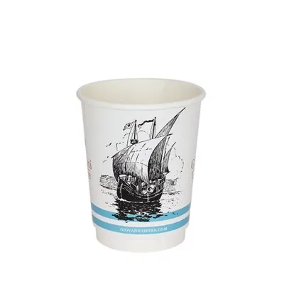 100% BIO PAPĪRA TERMOKRŪZES, KAS SADALĀS VIDĒ / AR APDRUKU / DIVU SLĀŅU / 300-350 ML / 12 oz / KPI-300TW-BIO