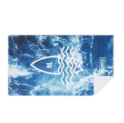 REPREVE® RPET PLUDMALES DVIEĻI AR PILNKRĀSU APDRUKU / NO 10 GAB / AR 30% RPET / 350gsm / 70x140cm UN 100x180cm