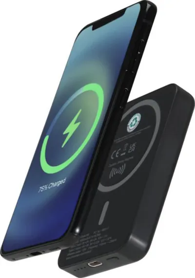 ACRAB MAGNĒTISKAIS BEZVADU AKUMULATORS AR 20W UZLĀDES JAUDU / 10.000 MAH 15W