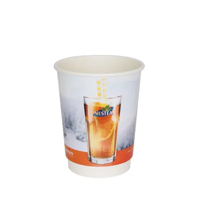 PAPĪRA TERMOKRŪZES AR DUBULTAJĀM SIENĀM / AR APDRUKU / 300 - 350 ML / 12 oz / KPI-300TW