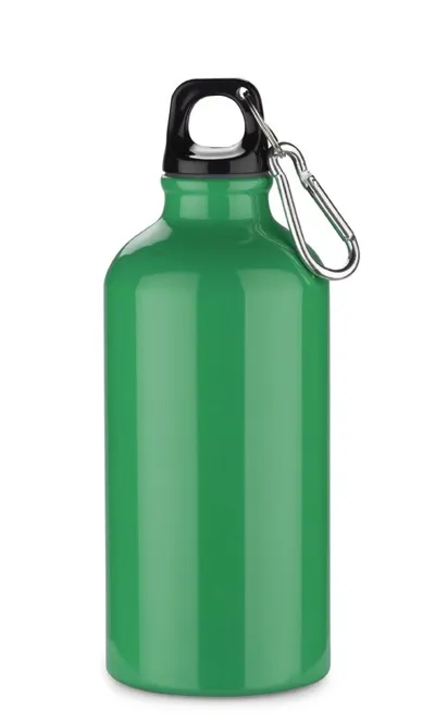ALUMĪNIJA PUDELE ''TREKO'' AR KARABĪNI / 500 ML / 5 KRĀSĀS