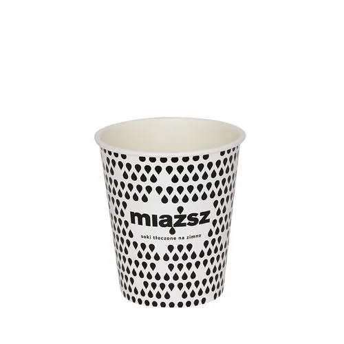 100% BIO PAPĪRA KRŪZĪTES, KAS SADALĀS DABĀ / AR APDRUKU / VIENA SLĀŅA / 200-250 ML / 8 oz / KPI-200SW-BIO