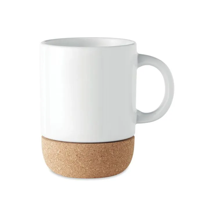 KERAMIKAS KRŪZĪTE SUBLIMĀCIJAI AR KORĶA APAKŠU / 300 ML / MO6323