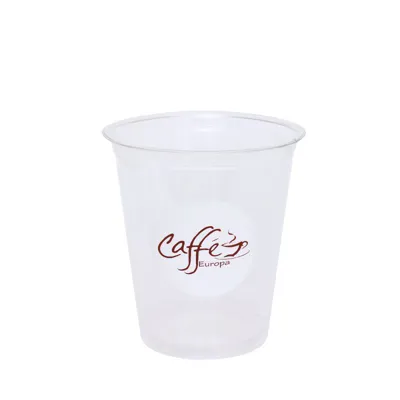 PET PLASTMASAS GLĀZĪTES / AR APDRUKU / 200-250 ML / 8 oz / KPI-200PET