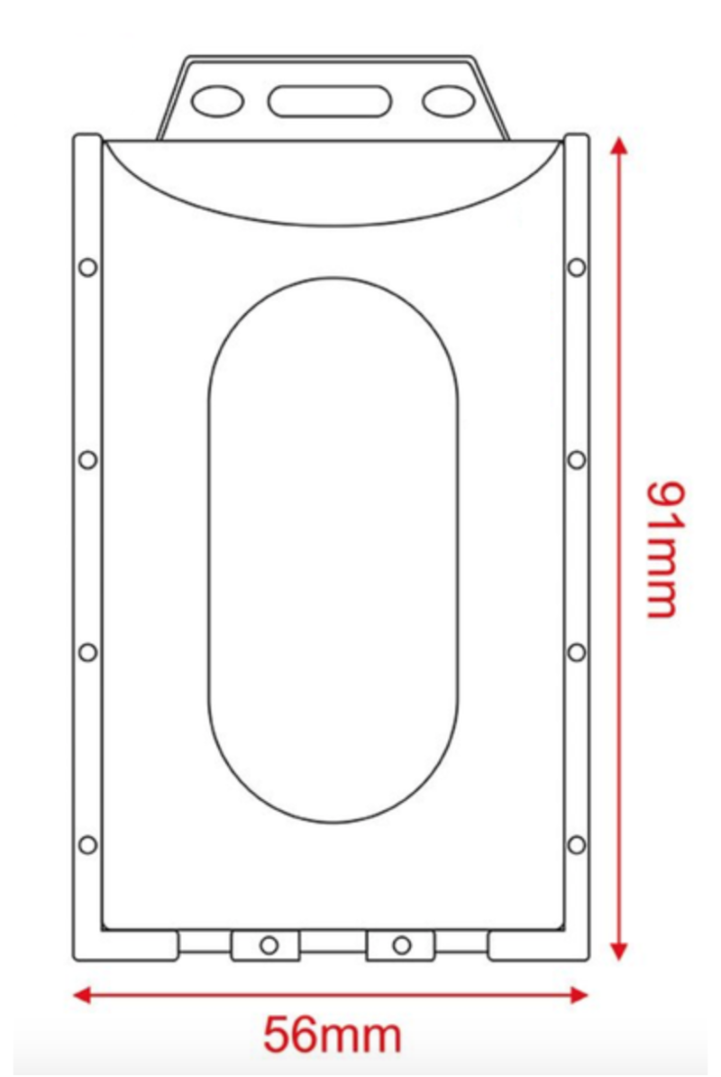ID KARŠU TURĒTĀJS (91 X 56 mm) / VERTIKĀLS