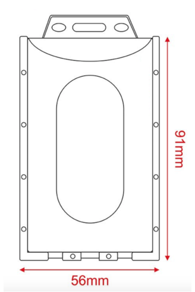 ID KARŠU TURĒTĀJS (91 X 56 mm) / VERTIKĀLS