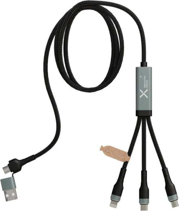 SCX.DESIGN C53 100 W 5IN1 rPET ĪPAŠI ĀTRAS UZLĀDES KABELIS / PF1PX17182