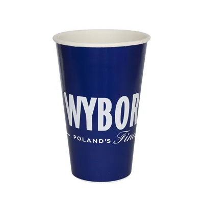 100% BIO PAPĪRA KRŪZĪTES, KAS SADALĀS VIDĒ / AR APDRUKU / VIENA SLĀŅA / 400-450 ML / 16 oz / KPI-400SW-BIO