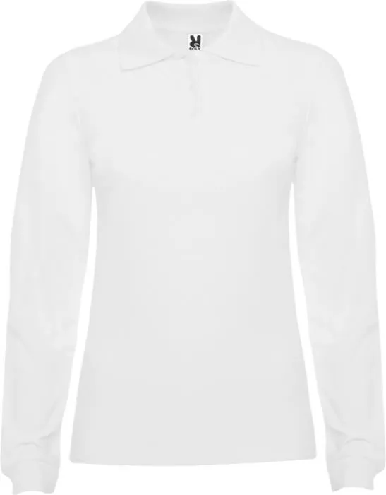 SIEVIEŠU TRIKOTĀŽAS POLO KREKLS AR GARĀM ROKĀM NO KOKVILNAS / S - 3XL / 11 KRĀSĀS / 220 g / PF-R66363O1