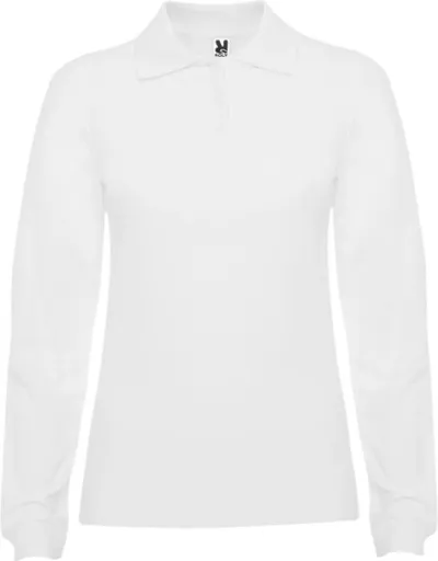 SIEVIEŠU TRIKOTĀŽAS POLO KREKLS AR GARĀM ROKĀM NO KOKVILNAS / S - 3XL / 11 KRĀSĀS / 220 g / PF-R66363O1