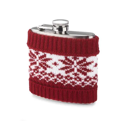 BLAŠĶE NO NERŪSĒJOŠĀ TĒRAUDA AR SILDĪTĀJU ZIEMASSVĒTKU NOSKAŅĀS ''WARM'' / 200 ML