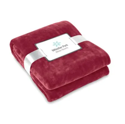 FLANEĻA FLĪSA PLEDI PĒC PANTONE AR IZŠUVUMU / MOQ 500 GABALI / INDIVIDUĀLĀ KRĀSĀ / 280 GR / MW4005
