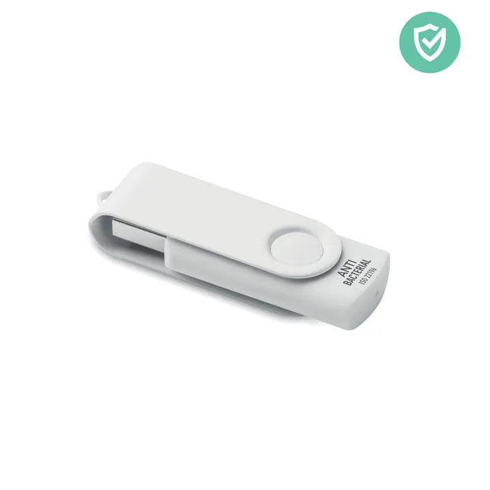 TECH CLEAN / 16 GB USB AR ANTIBAKTERIĀLU PĀRKLĀJUMU / MO1204