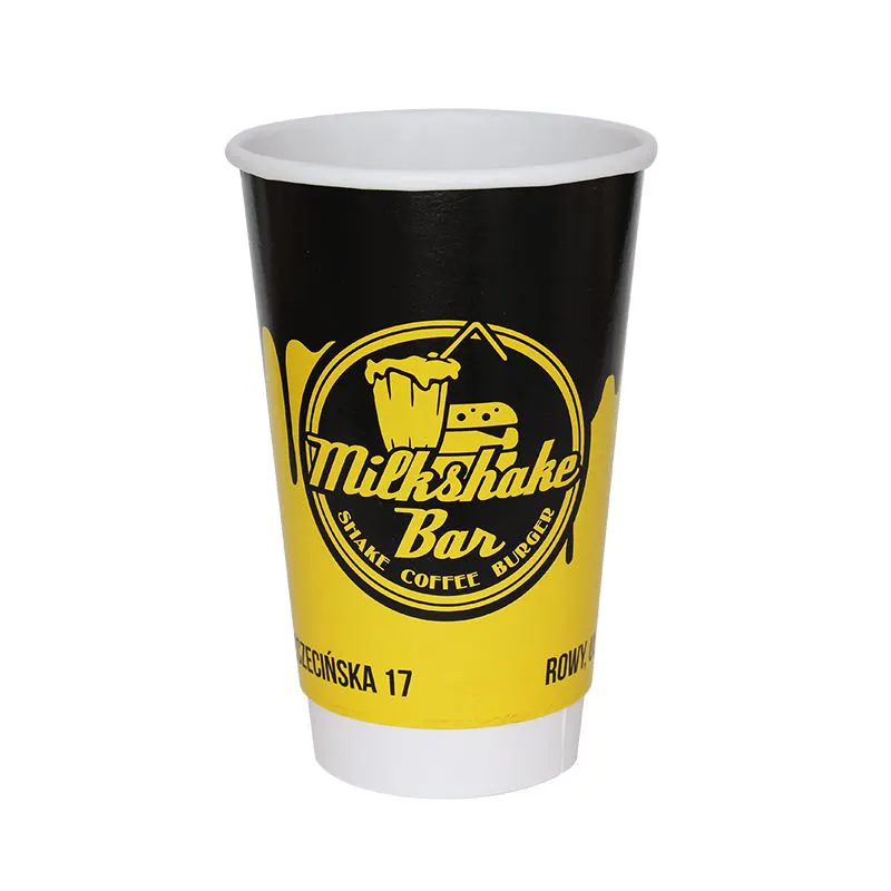 PAPĪRA TERMOKRŪZES AR DUBULTAJĀM SIENĀM / AR APDRUKU / 400-450 ML / 16 oz / KPI-400TW