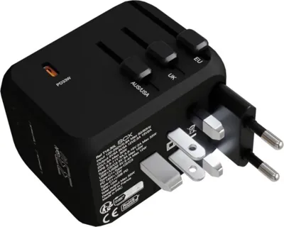 SCX.DESIGN T16 UNIVERSĀLS ADAPTERIS CEĻOŠANAI / SADERĪGS 150 VALSTĪS / KASTĪTĒ