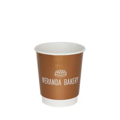 PAPĪRA TERMOKRŪZES AR DUBULTAJĀM SIENĀM / AR APDRUKU / 200-250 ML / 8 oz / KPI-200TW