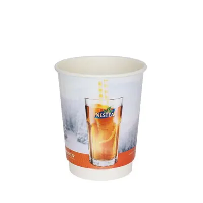 PAPĪRA TERMOKRŪZES AR DUBULTAJĀM SIENĀM / AR APDRUKU / 300 - 350 ML / 12 oz / KPI-300TW