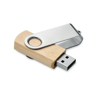 USB ATMIŅA NO BAMBUSA UN METĀLA / 16 GB