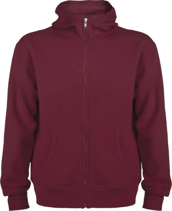 UNISEX HŪDIJS NO KOKVILNAS UN POLIESTERA AR RĀVĒJSLĒDZĒJU / ĶENGURA KABATA / S - 3XL / 7 KRĀSĀS / PF-R64214T1