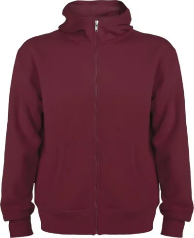 UNISEX HŪDIJS NO KOKVILNAS UN POLIESTERA AR RĀVĒJSLĒDZĒJU / ĶENGURA KABATA / S - 3XL / 7 KRĀSĀS