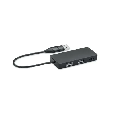 HUB-C CENTRMEZGLS / 3 PORTI / 2 KRĀSĀS