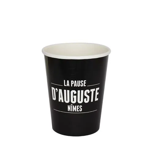 100% BIO PAPĪRA KRŪZĪTES, KAS SADALĀS DABĀ / AR APDRUKU / VIENA SLĀŅA / 300-350 ML / 12 oz / KPI-300SW-BIO