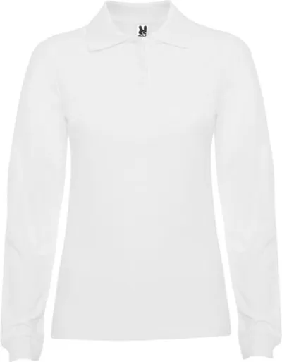 SIEVIEŠU TRIKOTĀŽAS POLO KREKLS AR GARĀM ROKĀM NO KOKVILNAS / S - 3XL / 11 KRĀSĀS / 220 g / PF-R66363O1