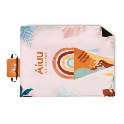 PIKNIKA SEGA AR PILNKRĀSU APDRUKU / 120X150 CM / 130X170 CM