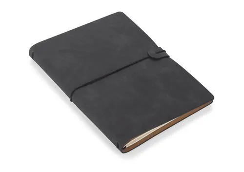 A5 PIEZĪMJU KLADE ''RETRO LITE'' AR EKO ĀDAS VĀKU / 2 KRĀSĀS / 80 LĪNIJU LAPAS / BC18016