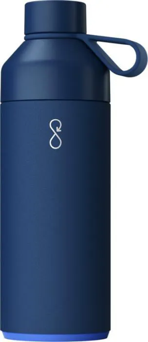 ''OCEAN BOTTLE'' LIELĀ TERMOPUDELE NO NERŪSĒJOŠĀ TĒRAUDA / 1000 ML / 6 KRĀSĀS / 8-18 H