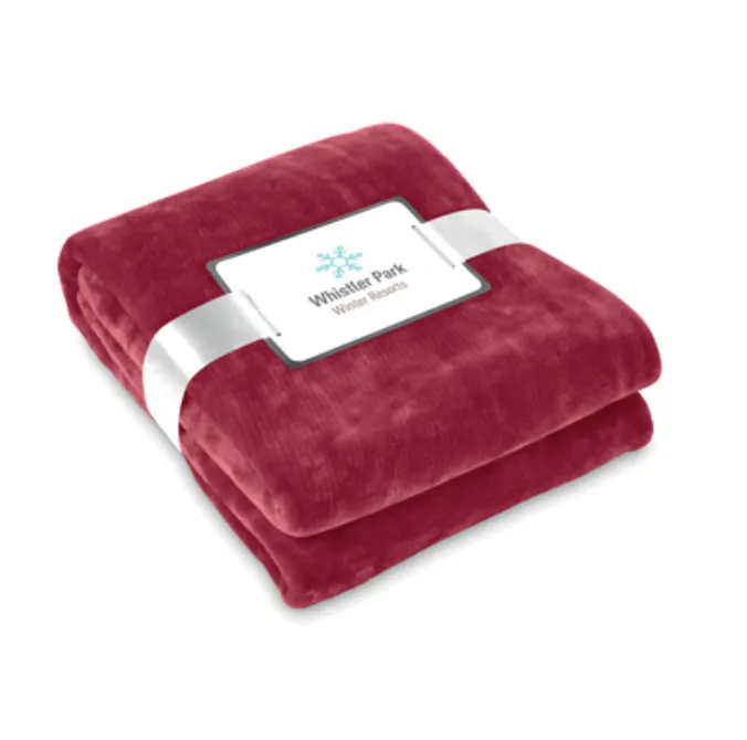 FLANEĻA FLĪSA PLEDI PĒC PANTONE AR IZŠUVUMU / MOQ 500 GABALI / INDIVIDUĀLĀ KRĀSĀ / 280 GR / MW4005