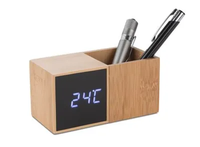 BAMBOO / GALDA ORGANIZATORS AR PULKSTENI