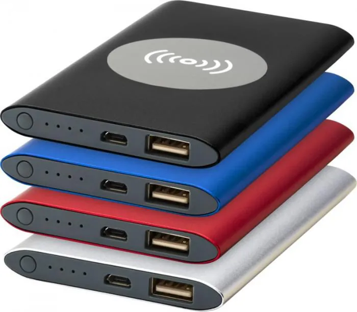 POVERBANKA AR BEZVADU LĀDĒŠANAS FUNKCIJU / 4000 MAH / 4 KRĀSĀS / PF124172